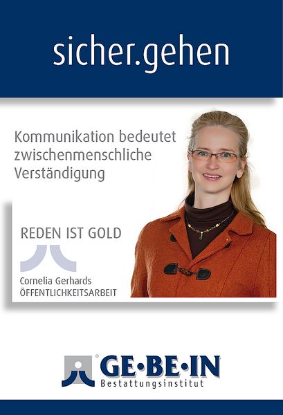 sicher.gehen: "Kommunikation bedeutet zwischenmenschliche Verständigung" Cornelia Gerhards